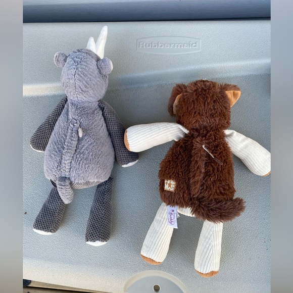 2 Scentsy Buddy. Patch the dog & Ruby Rhino Plush Animals - Picture 4 of 10